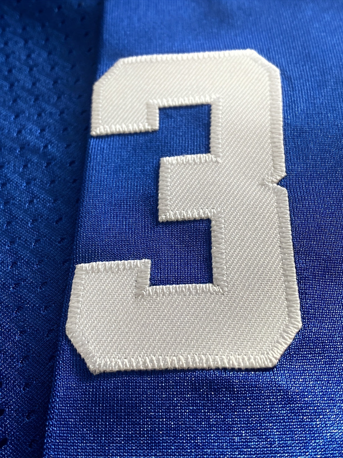 Men's Blue #33 Embroidered American Football Jersey