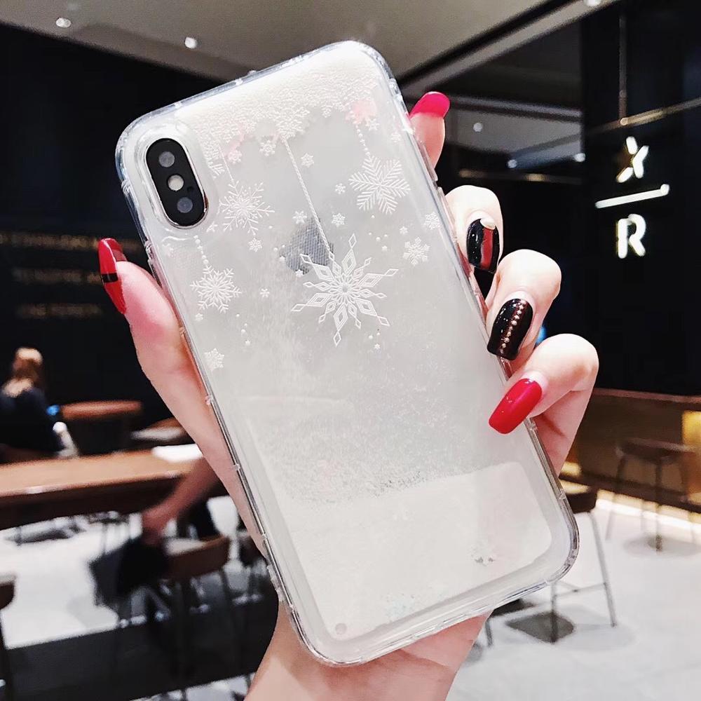 Snowflake Sand Christmas Case