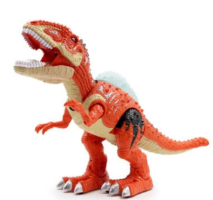 Large electric walking dinosaur model toy