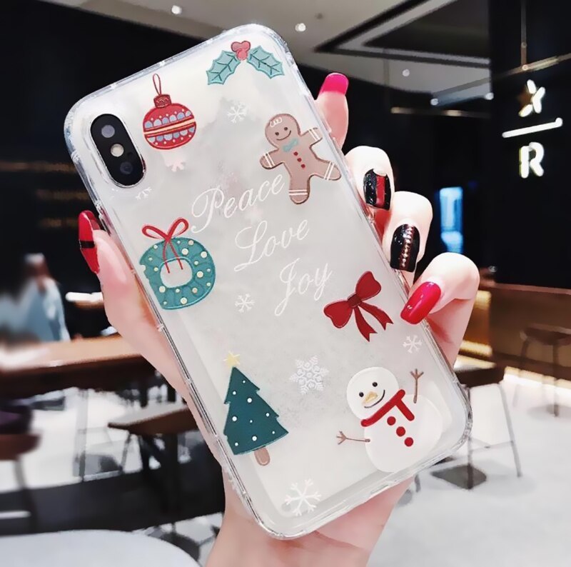 Snowflake Sand Christmas Case