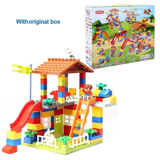 Puzzle assembling building block toys