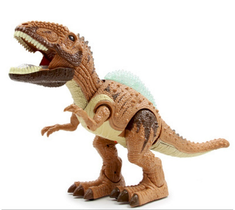 Large electric walking dinosaur model toy