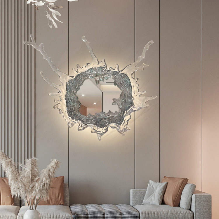 AquaGlow™  |  Creative Water Spray Vanity Mirror Wall Lamp