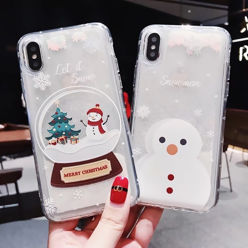 Snowflake Sand Christmas Case