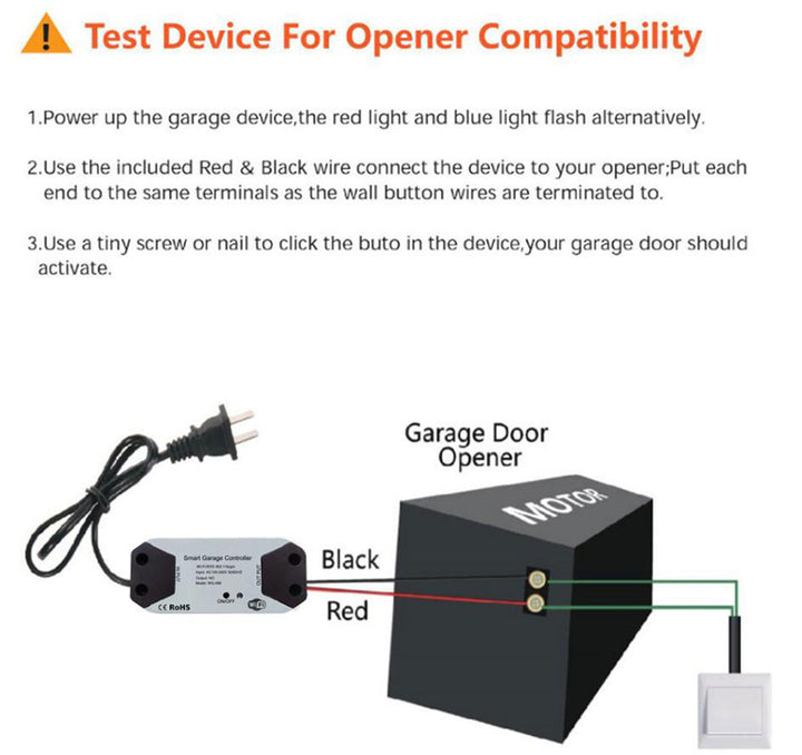 WIFI garage door controller APP voice control