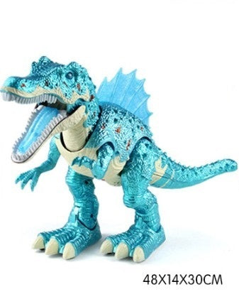 Large electric walking dinosaur model toy