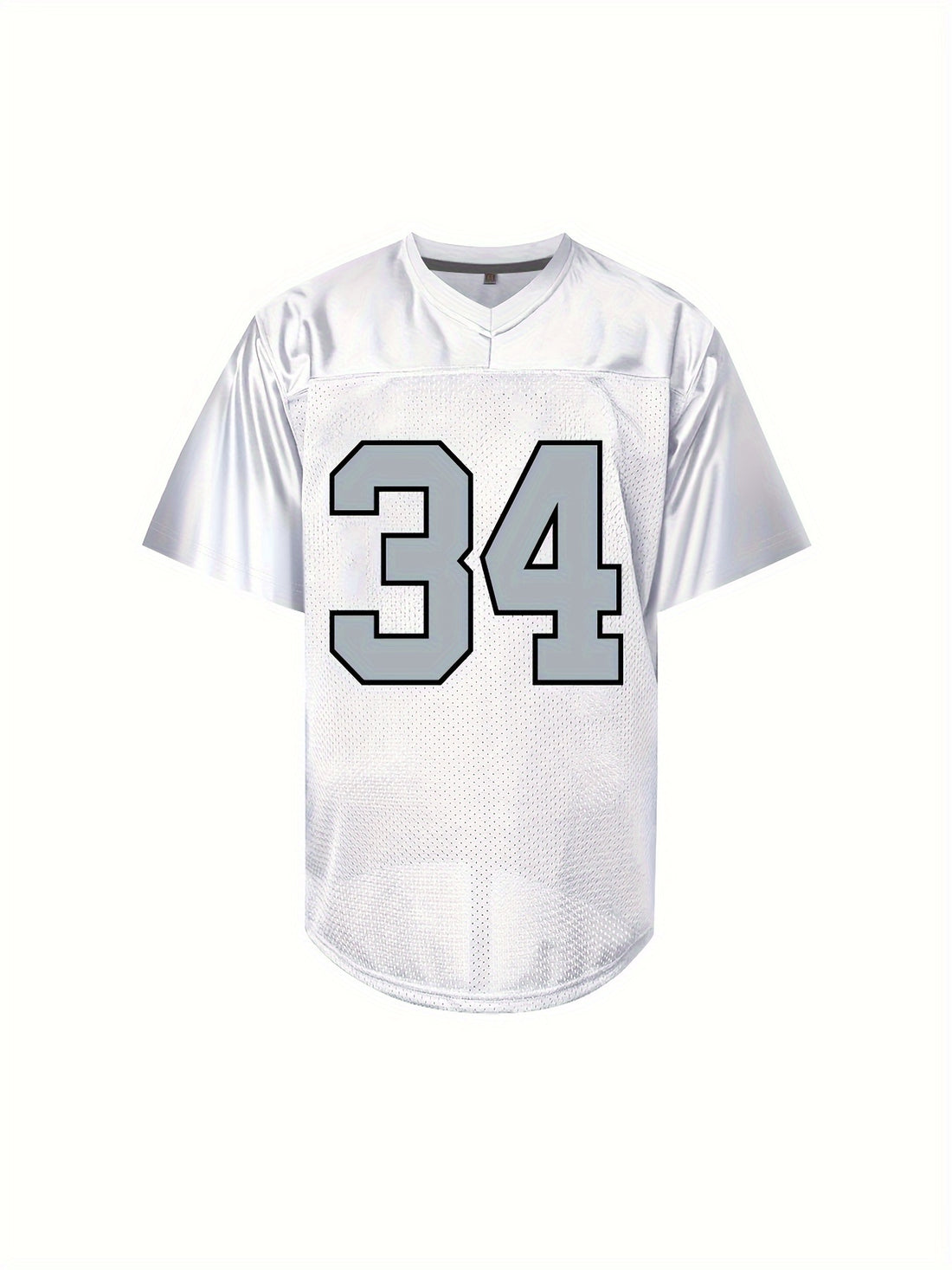 Men's #34 Embroidered Sports Jersey