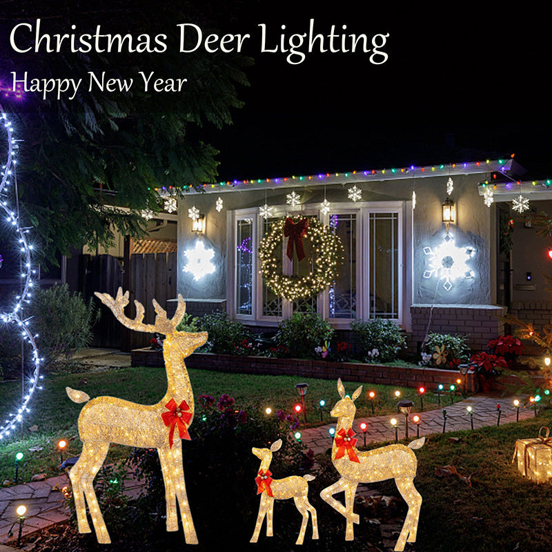 Christmas Deer Lighting Garden